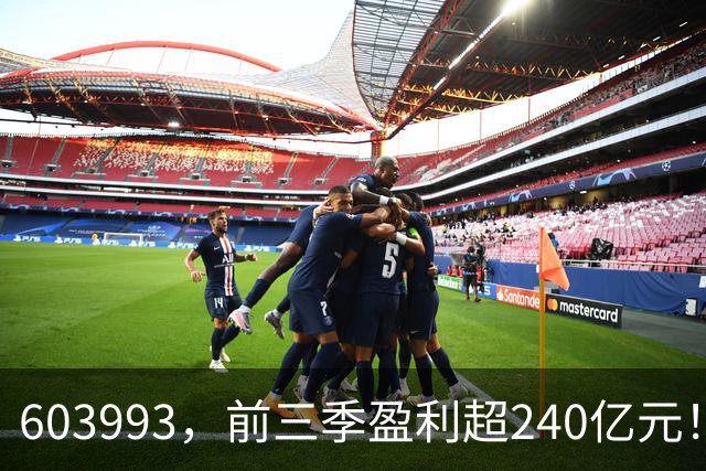 603993，前三季盈利超240亿元！已超去年全年！